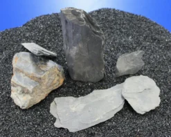 Nano Stone "Schiefer - Schwarz" - Set Mit 5 Bis 7 Steinen