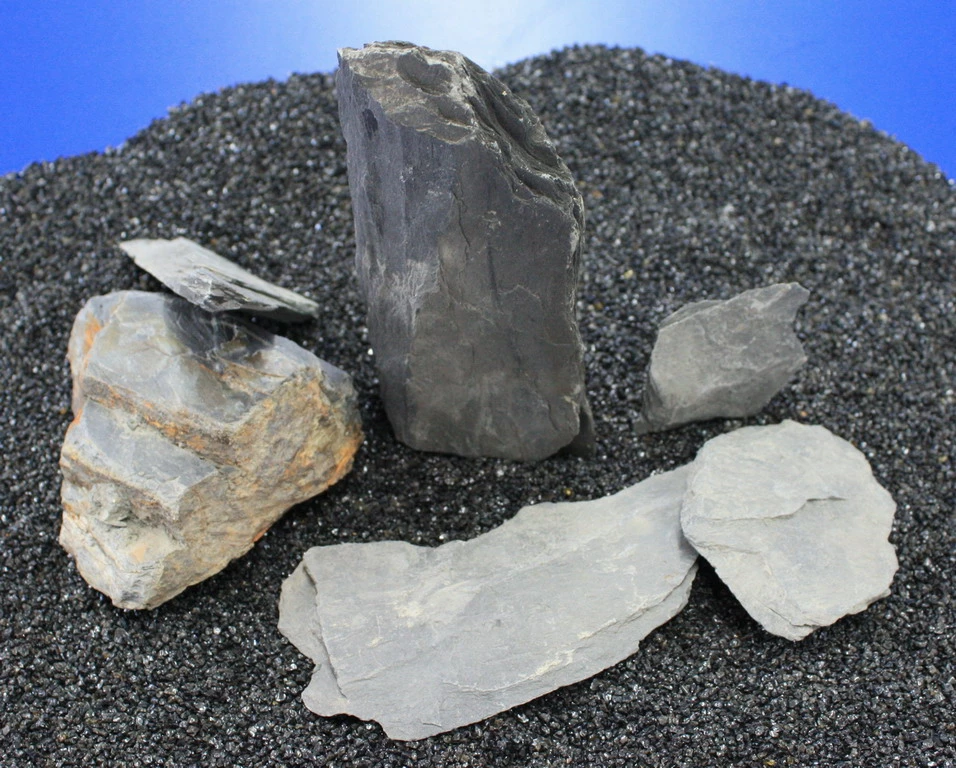 Nano Stone "Schiefer - Schwarz" - Set Mit 5 Bis 7 Steinen