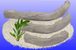 Terrasse S 29x18x7,5 Cm, Farbe Bruchstein, Aquarium-Dekoration Aus Mineralguss