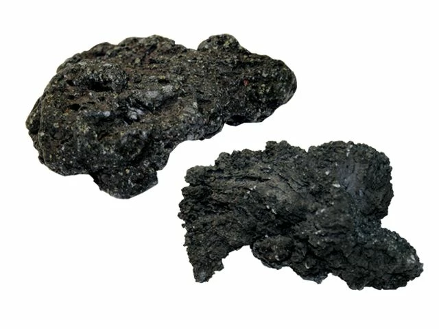1 Stück Black Lava Rock / Lava-Fels Schwarz 6-8 Cm *Rarität*